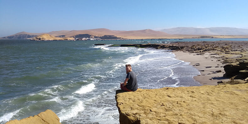 looking at the ocean in paracas